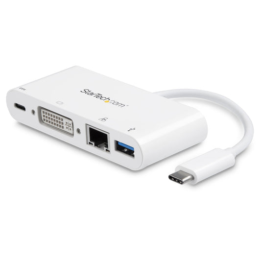 Startech.Com Usb C Multiport Adapter - Usb-C To Dvi-D (Digital) Video Adapter With 60W Power