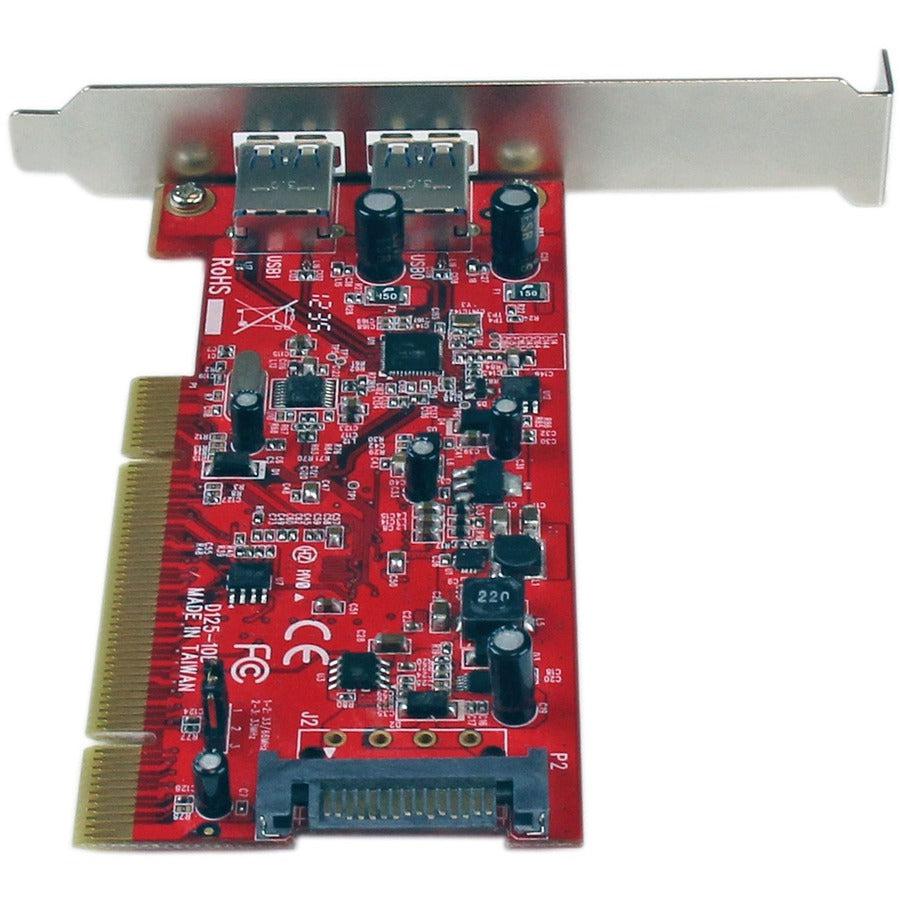 Startech.Com 2 Port Pci Superspeed Usb 3.0 Adapter Card With Sata Power