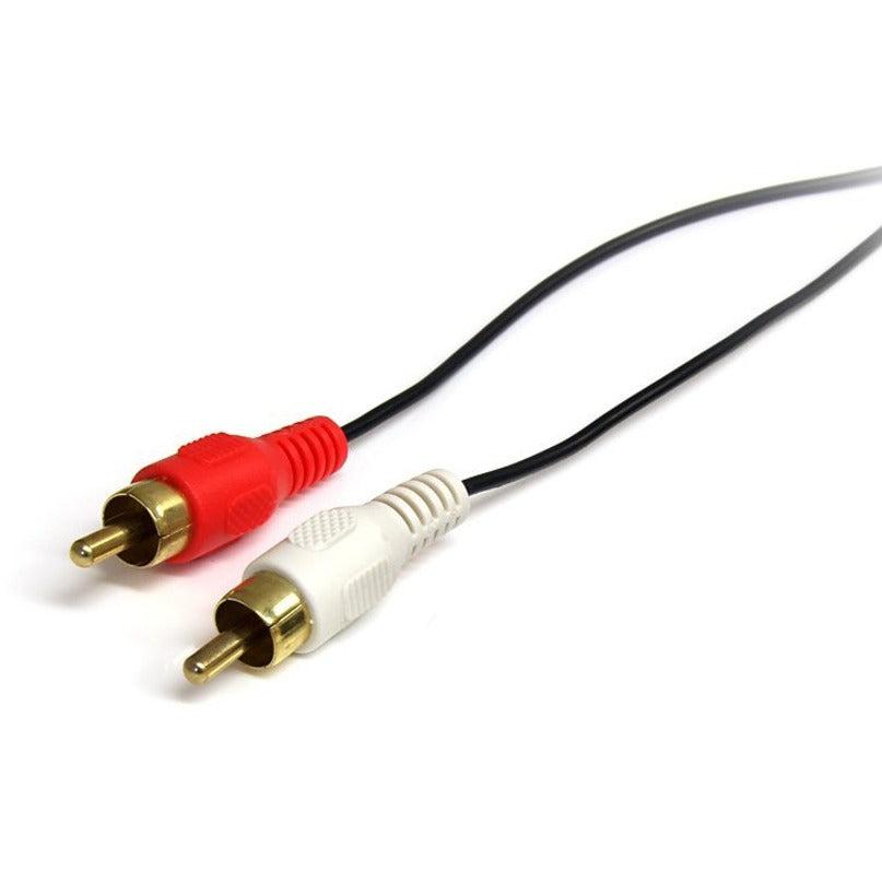 Startech.Com 3 Ft Stereo Audio Cable - 3.5Mm Male To 2X Rca Male