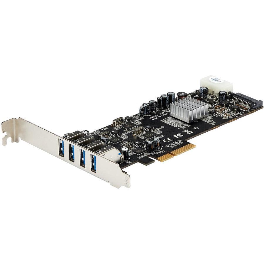 Startech.Com 4 Port Pci Express (Pcie) Superspeed Usb 3.0 Card Adapter W/ 4 Dedicated 5Gbps Channels - Uasp - Sata / Lp4 Power