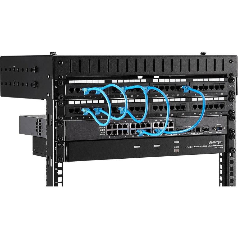 Startech.Com 8U 19" Wall Mount Network Rack - Adjustable Depth 12-20" 2 Post Open Frame Server