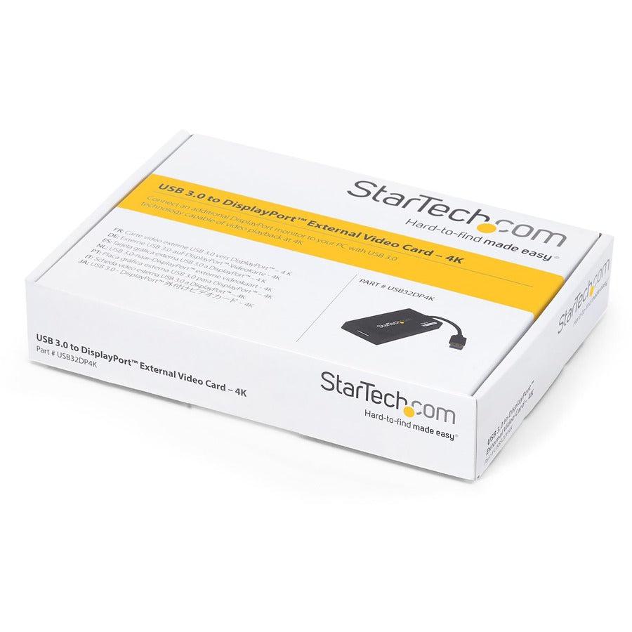 Startech.Com Usb 3.0 To Displayport Adapter - Displaylink Certified - 4K 30Hz