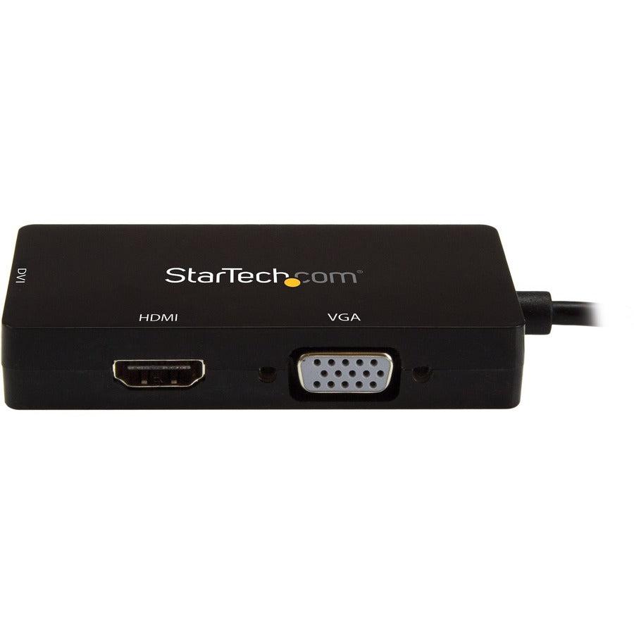 Startech.Com Usb-C Multiport Video Adapter - 3-In-1 - 4K 30Hz - Black