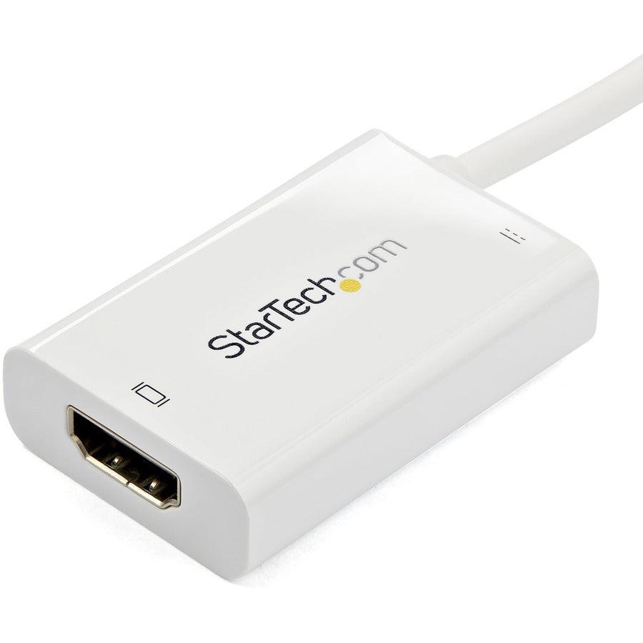 Startech.Com Usb C To Hdmi 2.0 Adapter With Power Delivery - 4K 60Hz Usb Type-C To Hdmi Display