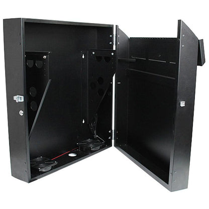 Startech.Com Wall-Mount Server Rack With Dual Fans And Lock - 4U
