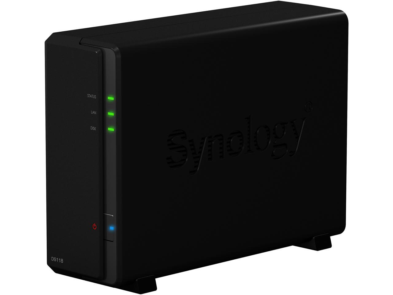 Synology Diskstation Ds118 1-Bay Desktop Nas For Home & Soho