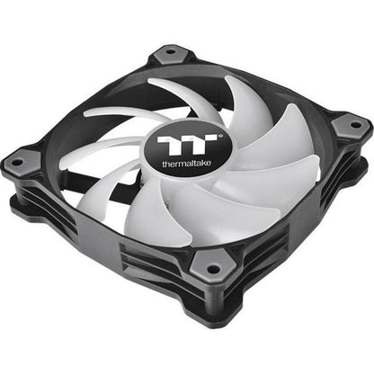 Thermaltake Pure A12 120Mm Red Led Pwm Controlled Hydraulic Bearing High Airflow High Performance Case/Radiator Fan, Cl-F109-Pl12Re-B