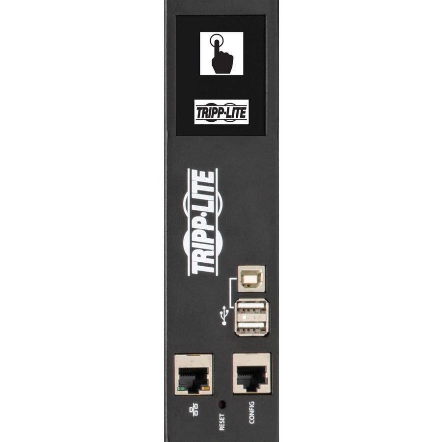 Tripp Lite 14.5Kw 3-Phase Monitored Per-Outlet Pdu - Lx Platform, 24 C13 & 6 C19 Outlets (208/240V), 50A Cs8365C, 0U, Taa
