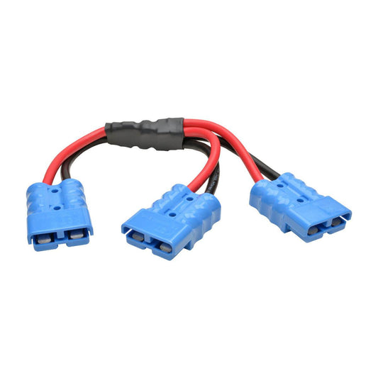 Tripp Lite 48Vdcsplitter Y Splitter Cable For Select Battery Packs, Blue 175A Dc Connectors, 1 Ft. (0.31 M)