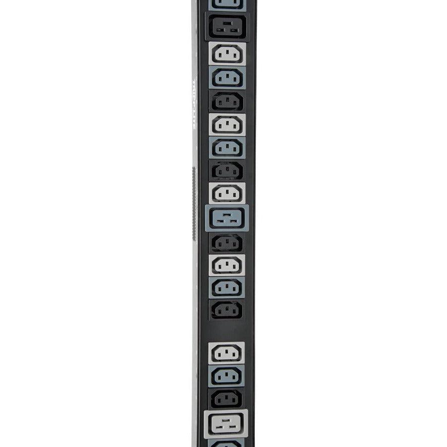 Tripp Lite 8.6/12.6Kw 3-Phase Vertical Pdu Strip, 208V Outlets (42 C13 & 12 C19), 0U Rack-Mount, Accessory For Select Ats Pdus