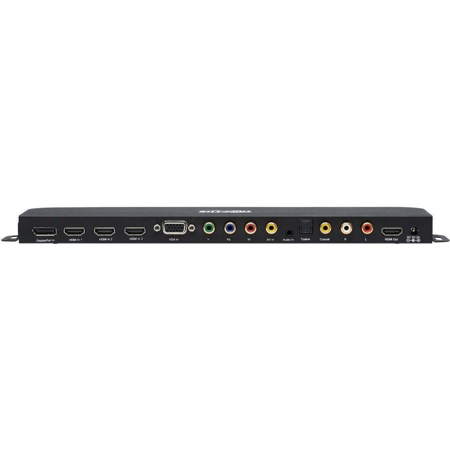Tripp Lite B310-701-4K 7-Port Multi-Format Presentation Switch, 4K 60 Hz Hdmi, 4K Dp, Vga, Ypbpr, Av And Usb To Hdmi