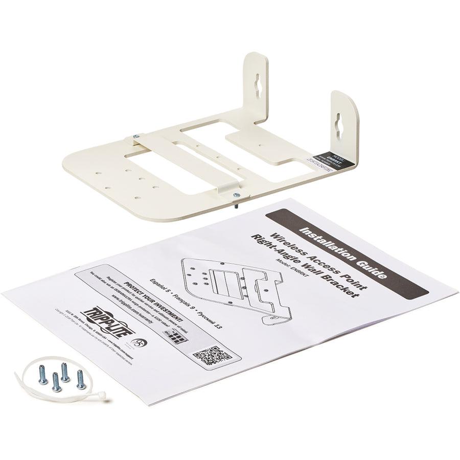Tripp Lite Enbrkt Universal Wall Bracket For Wireless Access Point - Right Angle, Steel, White