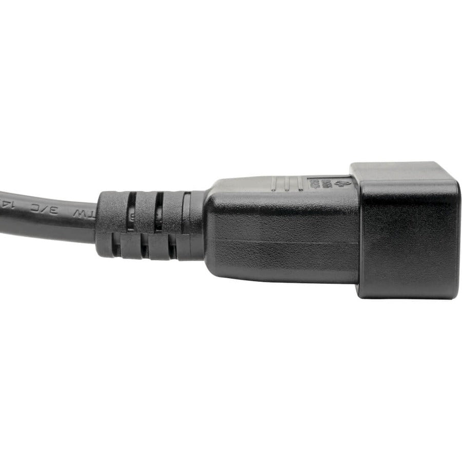 Tripp Lite P036-010 Power Extension Cord, C19 To C20 - Heavy-Duty, 20A, 250V, 12 Awg, 10 Ft. (3.05 M), Black