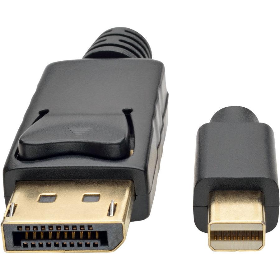 Tripp Lite P583-003-Bk Mini Displayport To Displayport Adapter Cable (M/M), 4K 60 Hz, Black, 3 Ft. (0.9 M)
