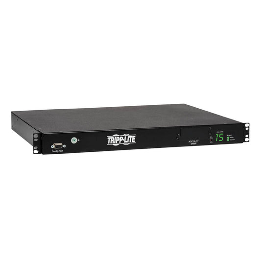 Tripp Lite Pdumh15Hvat 2.4Kw Single-Phase Local Metered Automatic Transfer Switch Pdu, Two 200-240V C14 Inlets, 10 C13 Outputs, 1U, Taa
