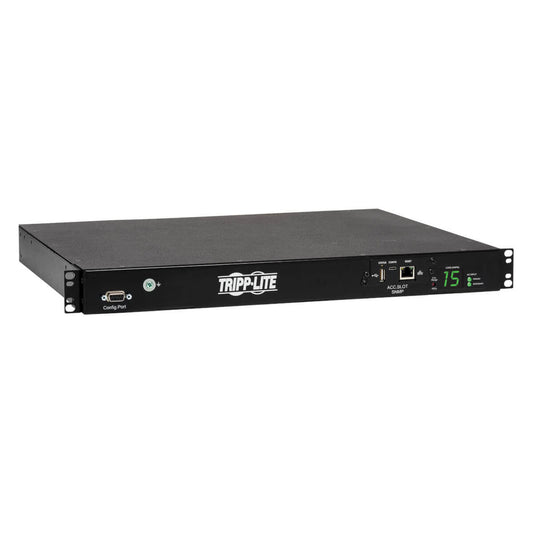 Tripp Lite Pdumh15Hvatnet 2.4Kw Single-Phase Switched Automatic Transfer Switch Pdu, Two 200-240V C14 Inlets, 10 C13 Outputs, 1U, Taa