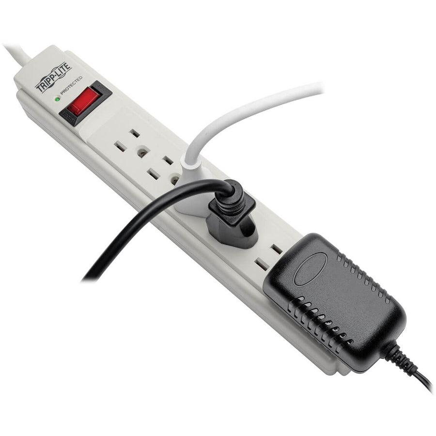 Tripp Lite Protect It! 6-Outlet Surge Protector, 15-Ft. Cord, 790 Joules - Accommodates 1 Transformer