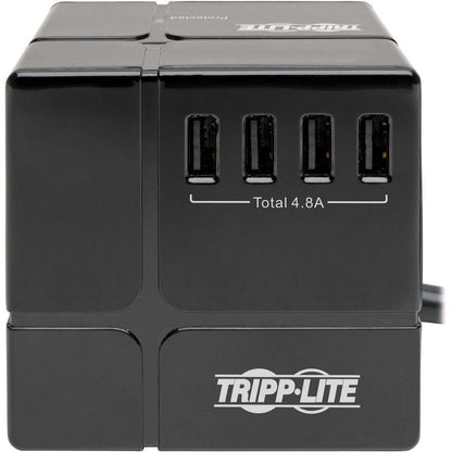 Tripp Lite Tlp368Cubeuam Surge Protector Black 3 Ac Outlet(S) 120 V 2.44 M