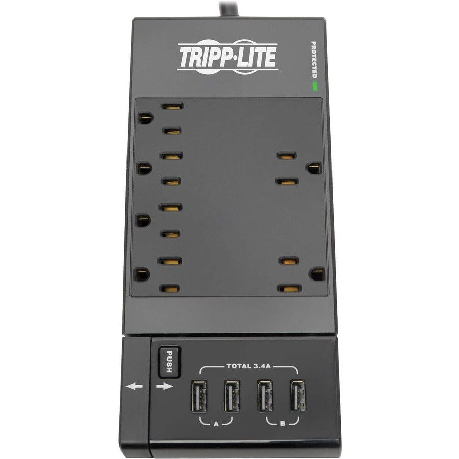 Tripp Lite Tlp68Ubam Surge Protector Black 6 Ac Outlet(S) 120 V 2.44 M