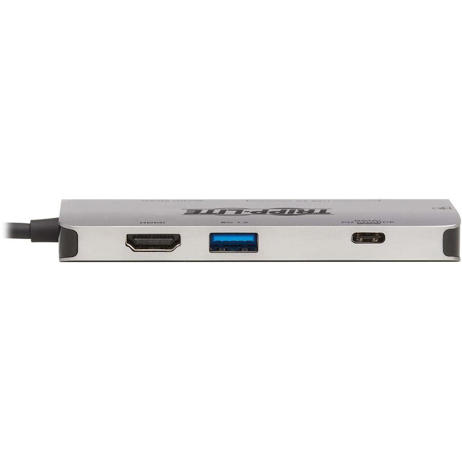 Tripp Lite U442-Dock5-Gy Usb-C Dock - 4K Hdmi, Usb 3.2 Gen 1, Usb-A Hub, Gbe, Memory Card, 100W Pd Charging