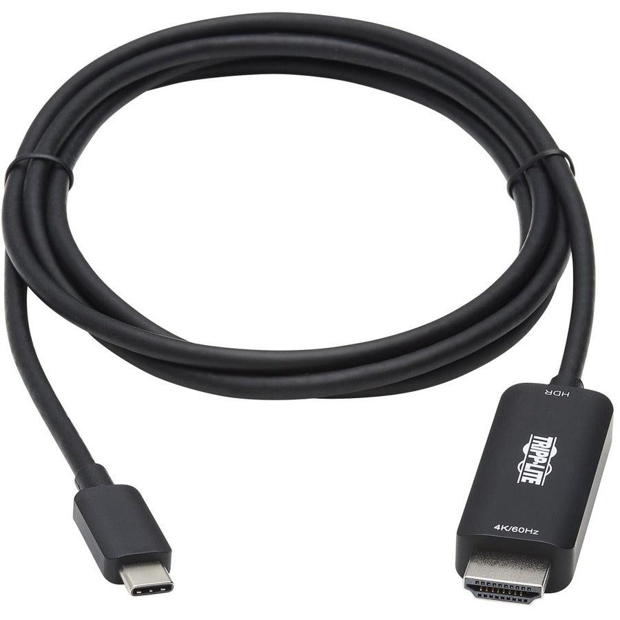 Tripp Lite U444-003-Hdr2Be Usb-C To Hdmi Active Adapter Cable (M/M), 4K 60 Hz, Hdr, Hdcp 2.2, Dp 1.2 Alt Mode, Black, 3 Ft. (0.9 M)