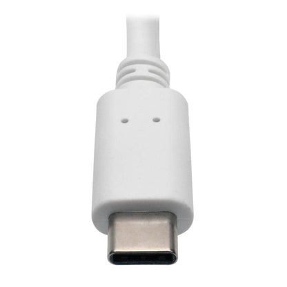 Tripp Lite U444-06N-Dp8Wc Usb-C To Displayport Active Adapter Cable With Equalizer (M/F), Uhd 8K, Hdr, 60W Pd Charging, White, 6 In. (15.2 Cm)