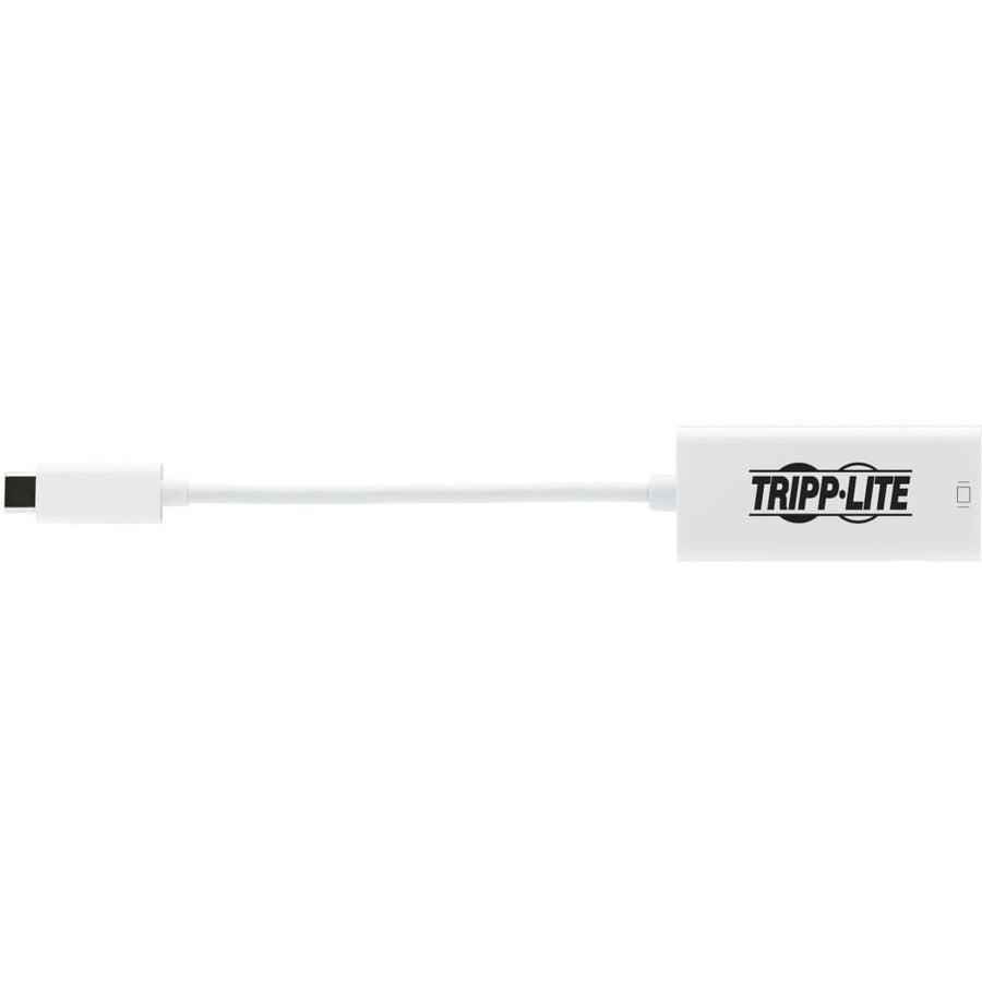 Tripp Lite U444-06N-Mdp8W Usb-C To Mini Displayport Active Adapter Cable With Equalizer (M/F), Uhd 8K, Hdr, Dp 1.4, White, 6 In. (15.2 Cm)