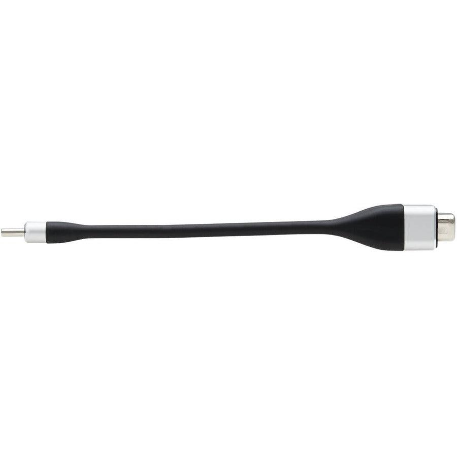 Tripp Lite U444-F5N-Vga Usb-C To Vga Flat Adapter Cable (M/F), 1080P 60 Hz, Thunderbolt 3 Compatible, Black, 5 In. (12.7 Cm)