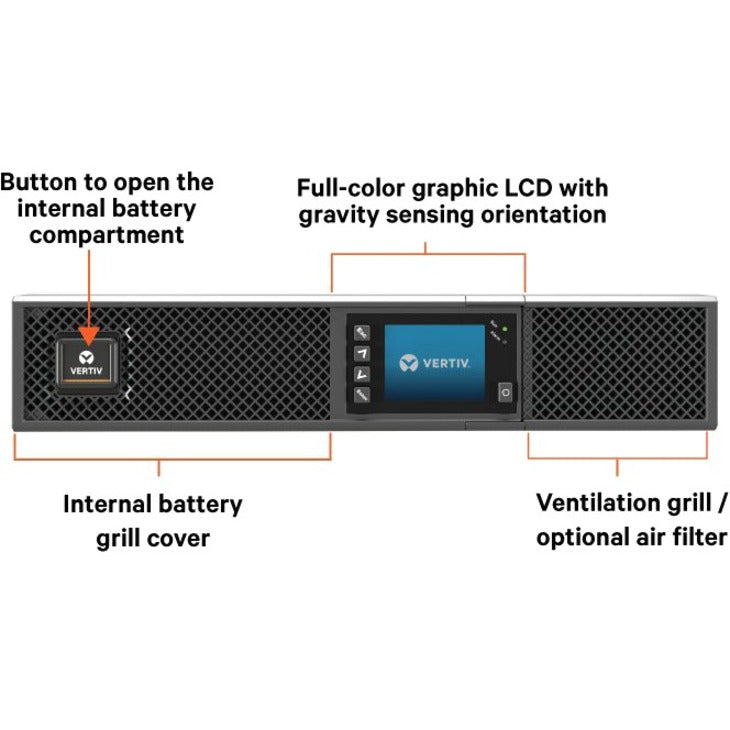 Vertiv Gxt5-3000Lvrt2Uxln Uninterruptible Power Supply (Ups) 3 Kva 2700 W 6 Ac Outlet(S)