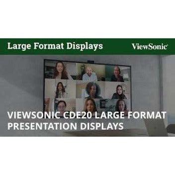 Viewsonic Cde5520 Signage Display Digital Signage Flat Panel 139.7 Cm (55") Ips 400 Cd/M² 4K Ultra Hd Black Built-In Processor Android 8.0