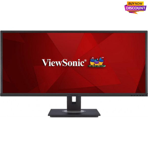 Viewsonic Vg Series Vg3448 Led Display 86.6 Cm (34.1") 3440 X 1440 Pixels Ultrawide Quad Hd Black