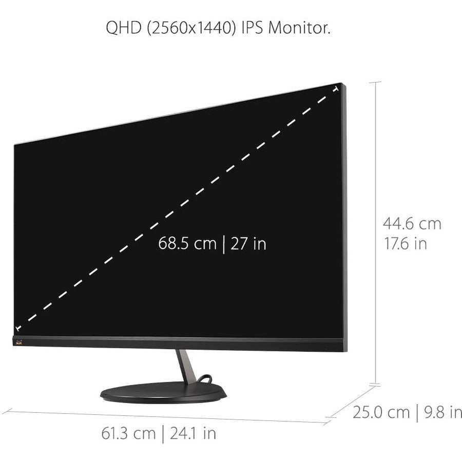 Viewsonic Vx Series Vx2785-2K-Mhdu Led Display 68.6 Cm (27") 2560 X 1440 Pixels Quad Hd Black