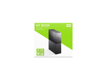 Wd My Book 8Tb Desktop External Hard Drive For Windows/Mac/Laptop, Usb 3.0 Black (Wdbbgb0080Hbk-Nesn)