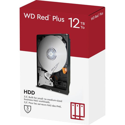 Wd Red Plus 12Tb Nas Hard Disk Drive - 7200 Rpm Class Sata 6Gb/S, Cmr, 256Mb Cache, 3.5 Inch - Wd120Efbx