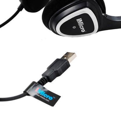 Imicro Im320 Wired Usb Headset W/ Microphone